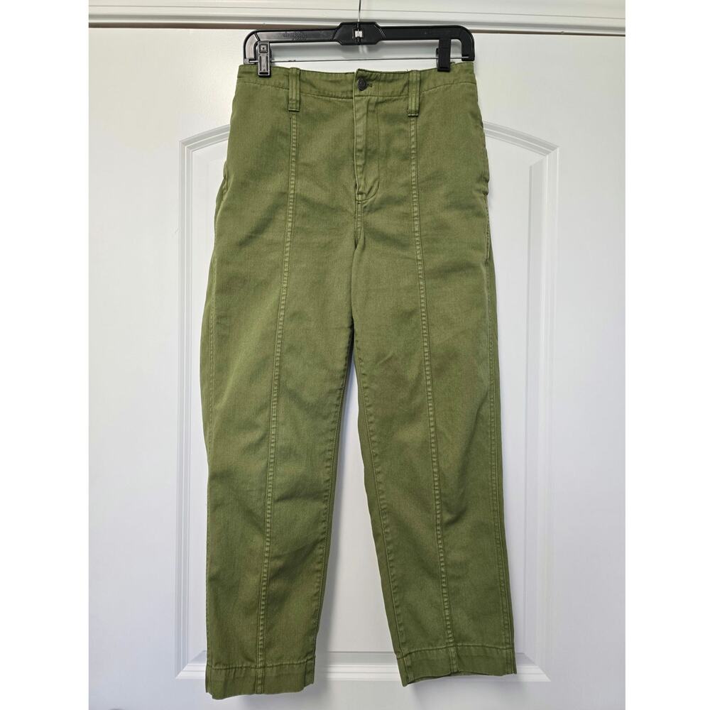 Madewell Olive Wide Leg Pants